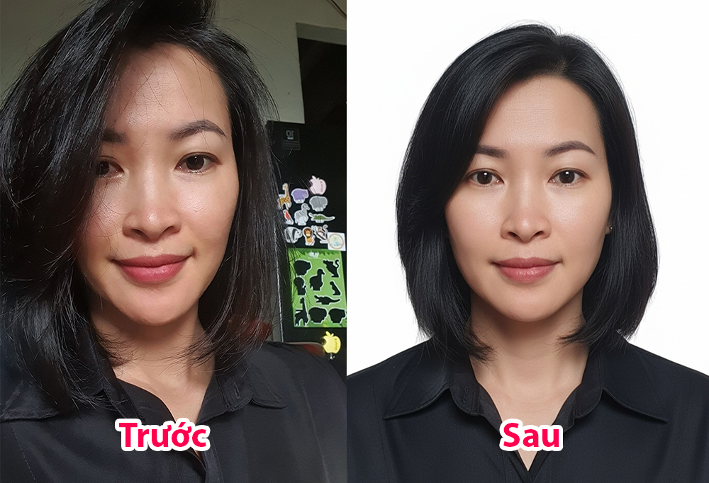 Chỉnh ảnh thẻ online lấy liền